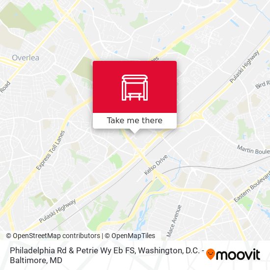 Mapa de Philadelphia Rd & Petrie Wy Eb FS