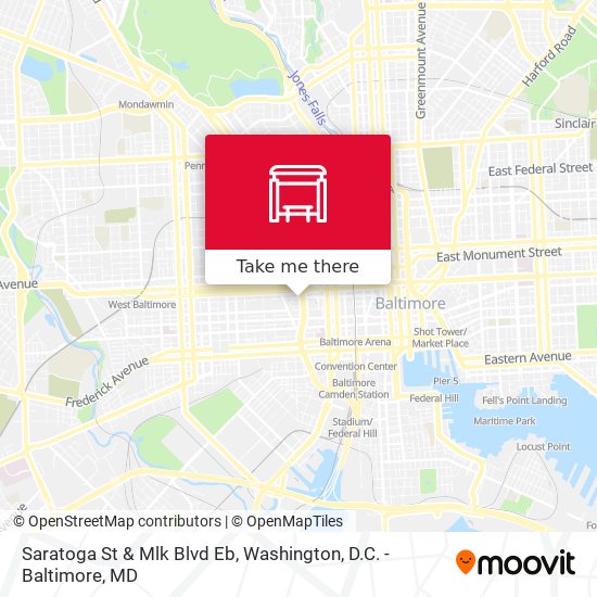 Saratoga St & Mlk Blvd Eb map