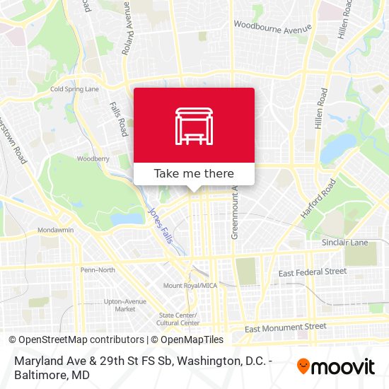 Mapa de Maryland Ave & 29th St FS Sb