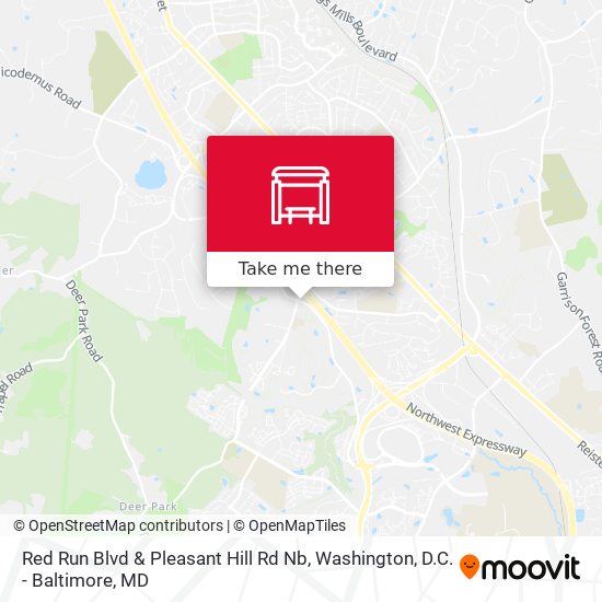 Red Run Blvd & Pleasant Hill Rd Nb map