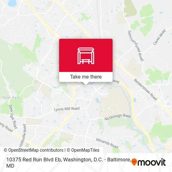 10375 Red Run Blvd Eb map