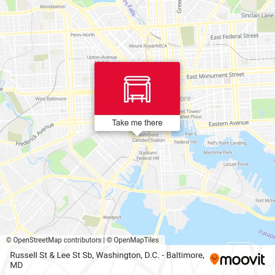Russell St & Lee St Sb map