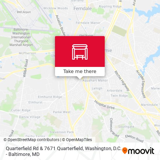 Mapa de Quarterfield Rd & 7671 Quarterfield