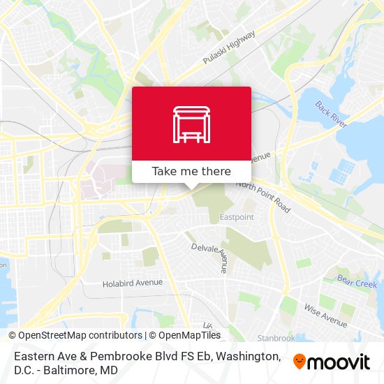 Mapa de Eastern Ave & Pembrooke Blvd FS Eb