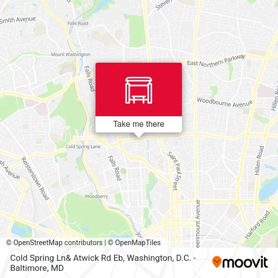 Mapa de Cold Spring Ln& Atwick Rd Eb