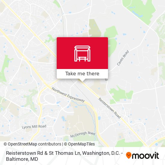 Reisterstown Rd & St Thomas Ln map