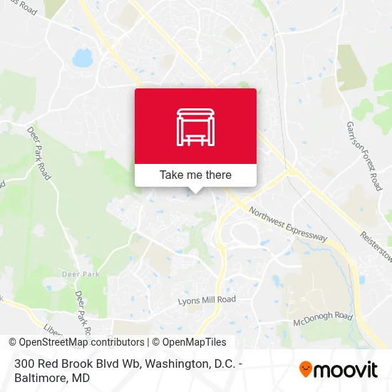 300 Red Brook Blvd Wb map