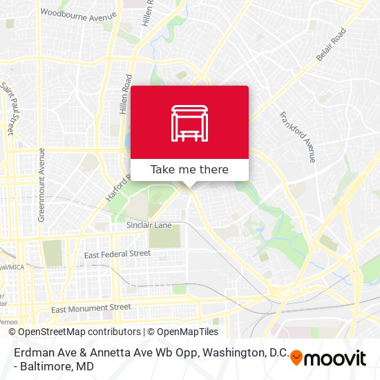 Erdman Ave & Annetta Ave Wb Opp map