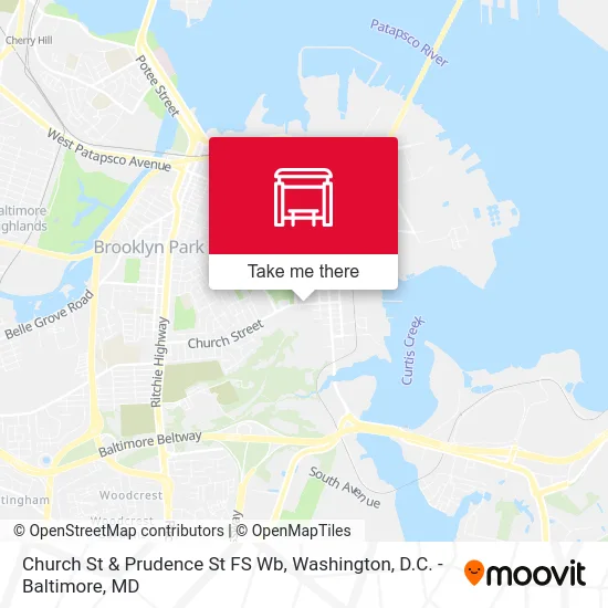 Church St & Prudence St FS Wb map