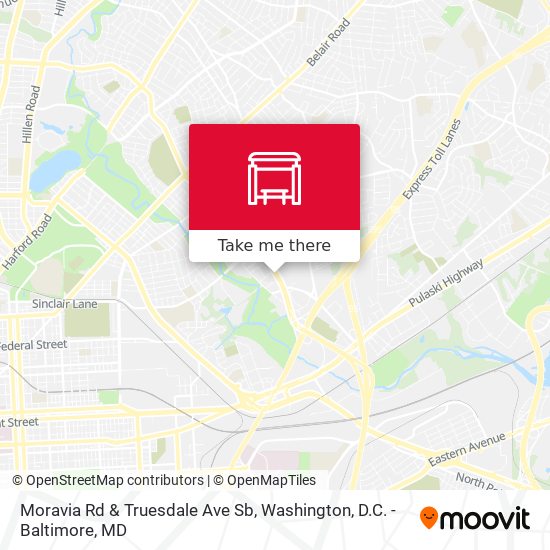 Mapa de Moravia Rd & Truesdale Ave Sb