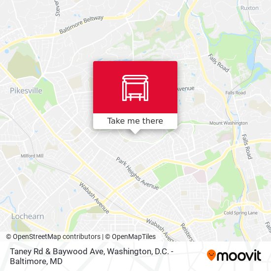 Taney Rd & Baywood Ave map