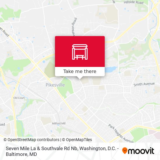 Seven Mile La & Southvale Rd Nb map