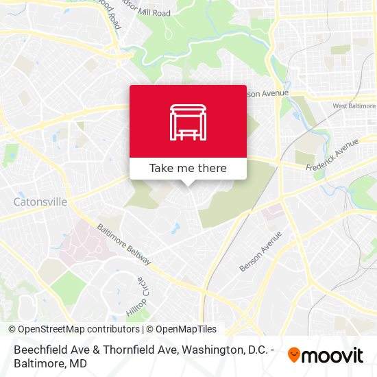 Mapa de Beechfield Ave & Thornfield Ave