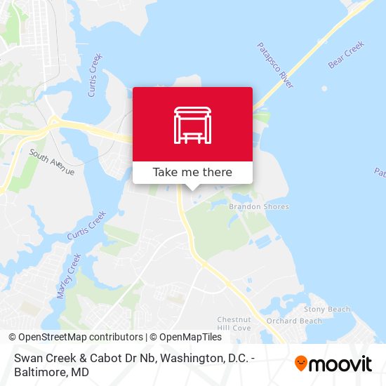 Swan Creek & Cabot Dr Nb map
