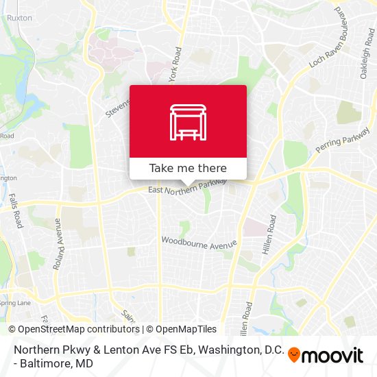 Mapa de Northern Pkwy & Lenton Ave FS Eb