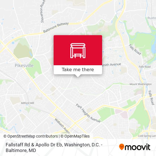 Fallstaff Rd & Apollo Dr Eb map