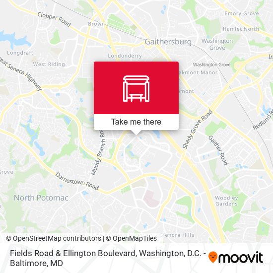 Fields Road & Ellington Boulevard map