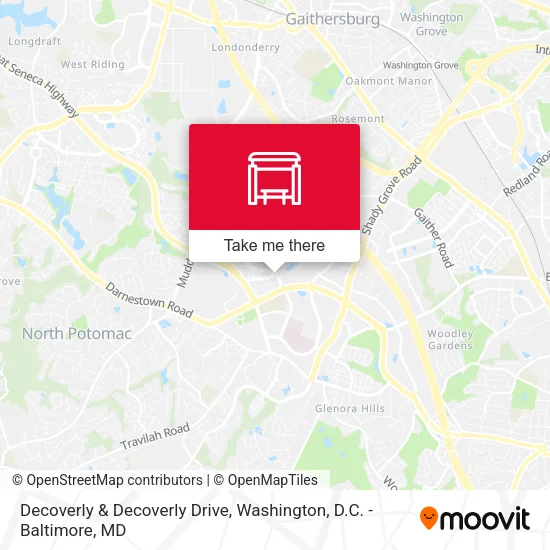 Decoverly  & Decoverly Drive map