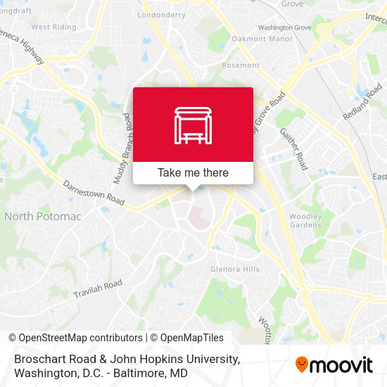 Broschart Road & John Hopkins University map