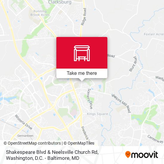 Mapa de Shakespeare Blvd & Neelsville Church Rd