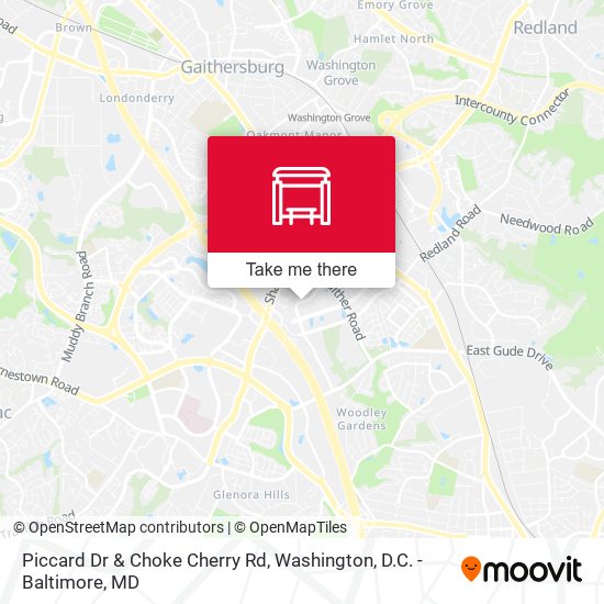 Piccard Dr & Choke Cherry Rd map
