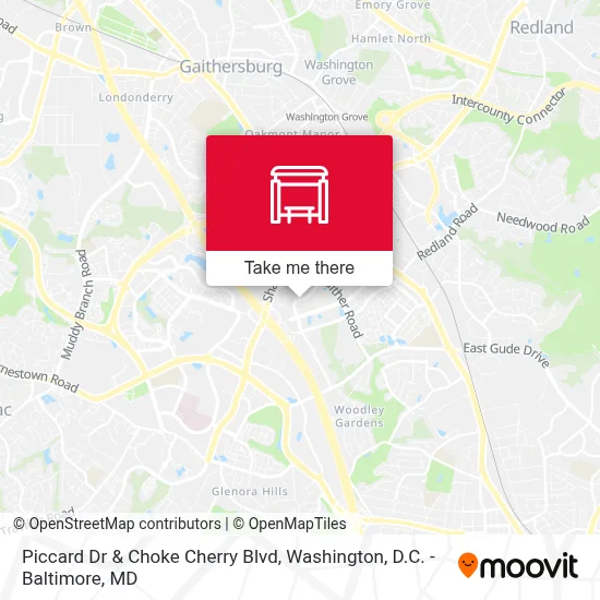 Piccard Dr & Choke Cherry Blvd map