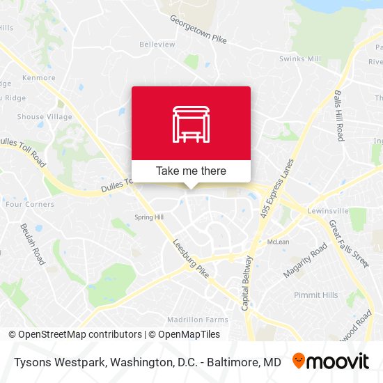 Mapa de Tysons Westpark