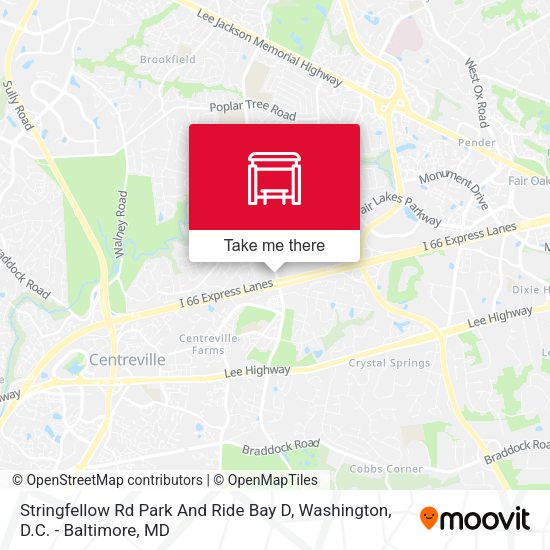 Mapa de Stringfellow Rd Park And Ride Bay D