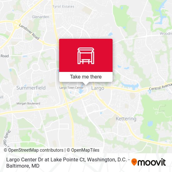Largo Center Dr at Lake Pointe Ct map