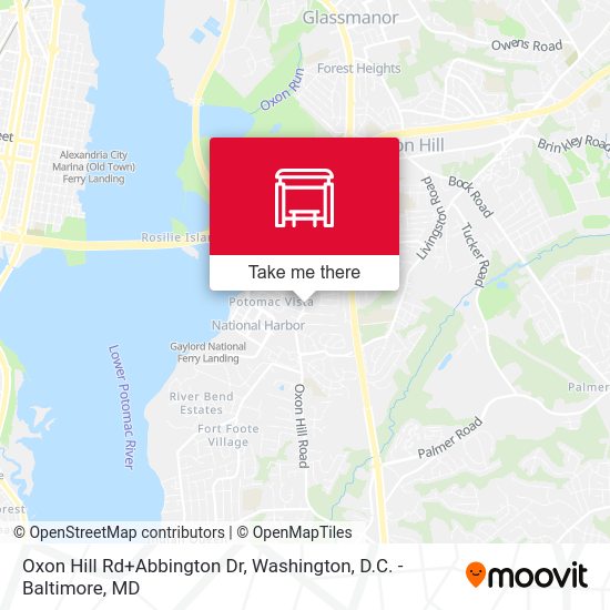 Oxon Hill Rd+Abbington Dr map