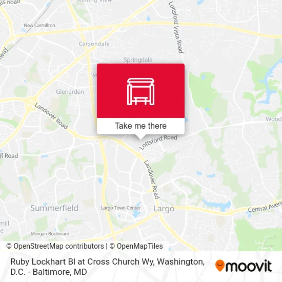 Ruby Lockhart Bl at Cross Church Wy map