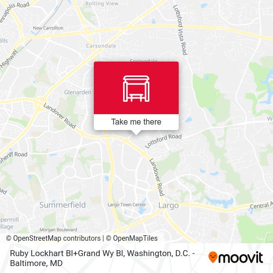 Mapa de Ruby Lockhart Bl+Grand Wy Bl