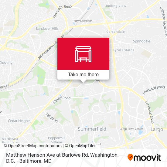 Mapa de Matthew  Henson Ave at Barlowe Rd