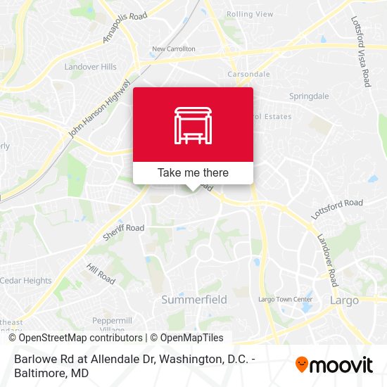 Mapa de Barlowe Rd at Allendale Dr