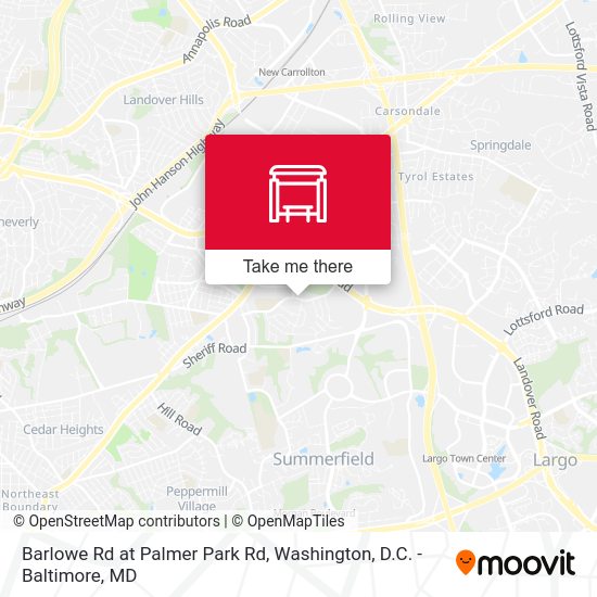 Barlowe Rd at Palmer Park Rd map