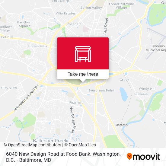6040 New Design Road at Food Bank map