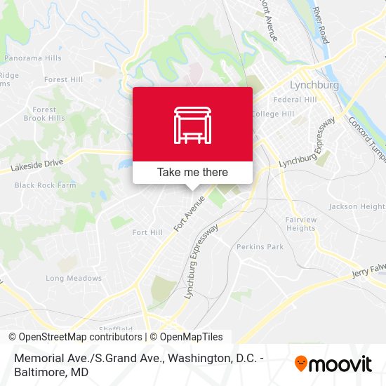 Memorial Ave./S.Grand Ave. map