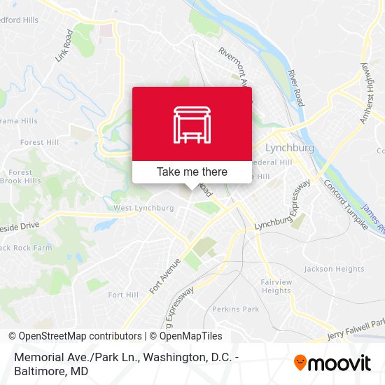 Memorial Ave./Park Ln. map
