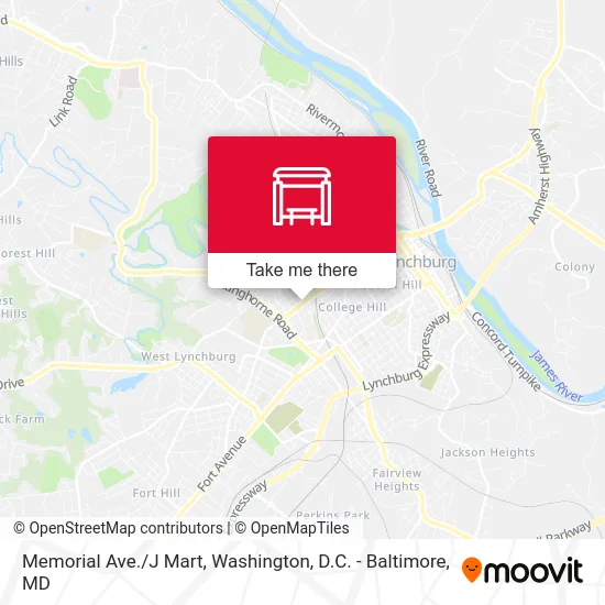 Memorial Ave./J Mart map