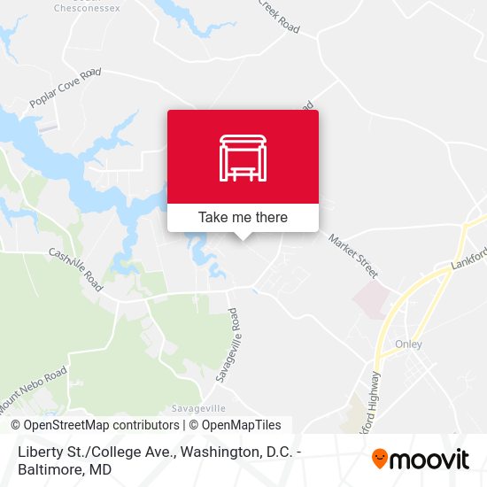 Mapa de Liberty St./College Ave.