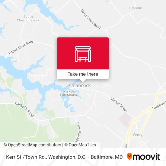 Kerr St./Town Rd. map