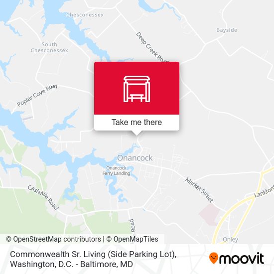 Commonwealth Sr. Living (Side Parking Lot) map