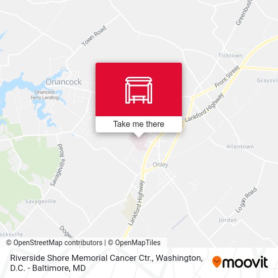 Mapa de Riverside Shore Memorial Cancer Ctr.
