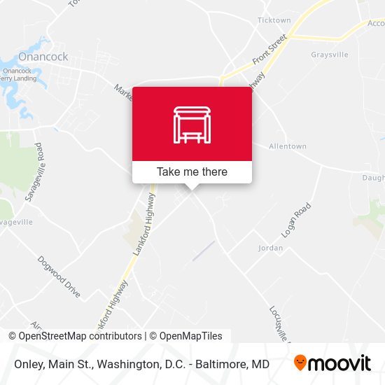 Onley, Main St. map