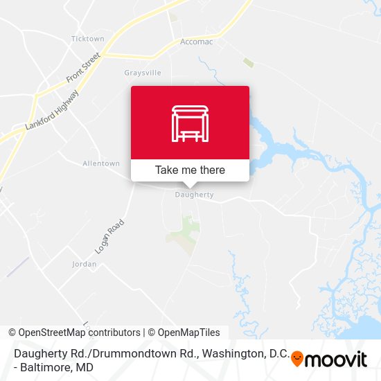 Daugherty Rd./Drummondtown Rd. map