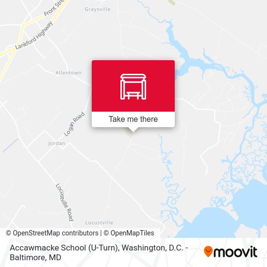 Mapa de Accawmacke School (U-Turn)