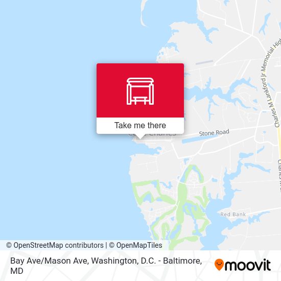Bay Ave/Mason Ave map