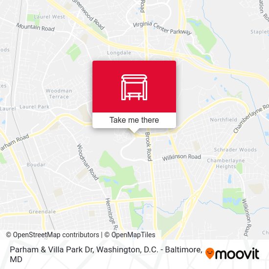 Parham & Villa Park Dr map
