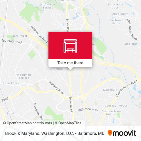 Brook & Maryland map