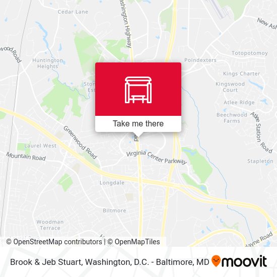Mapa de Brook & Jeb Stuart
